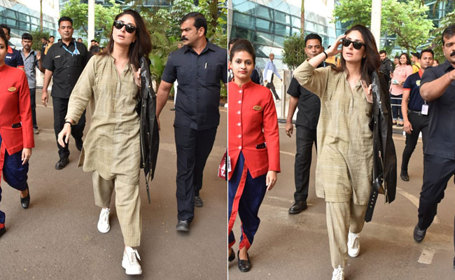 <i>Kurta Pajamas</i> With Leather Jacket? Kareena Kapoor Makes It Happen