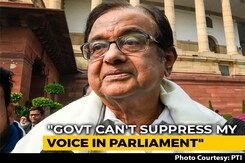 "Government Can't Suppress My Voice In Parliament": P Chidambaram "Government Can't Suppress My Voice In Parliament": P Chidambaram