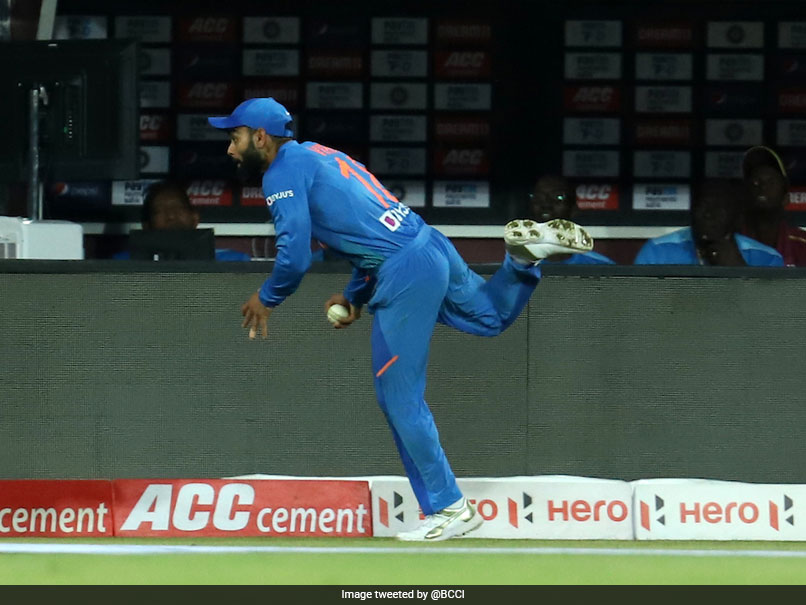 Virat Kohli Takes Stunning Catch To Dismiss Shimron Hetmyer - Watch