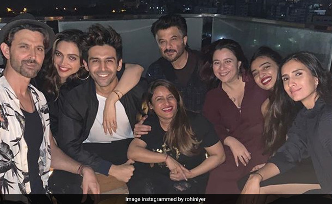 Pic: The One With Deepika Padukone, Hrithik Roshan, Anil Kapoor And Kartik Aaryan At A Big Fat House Party