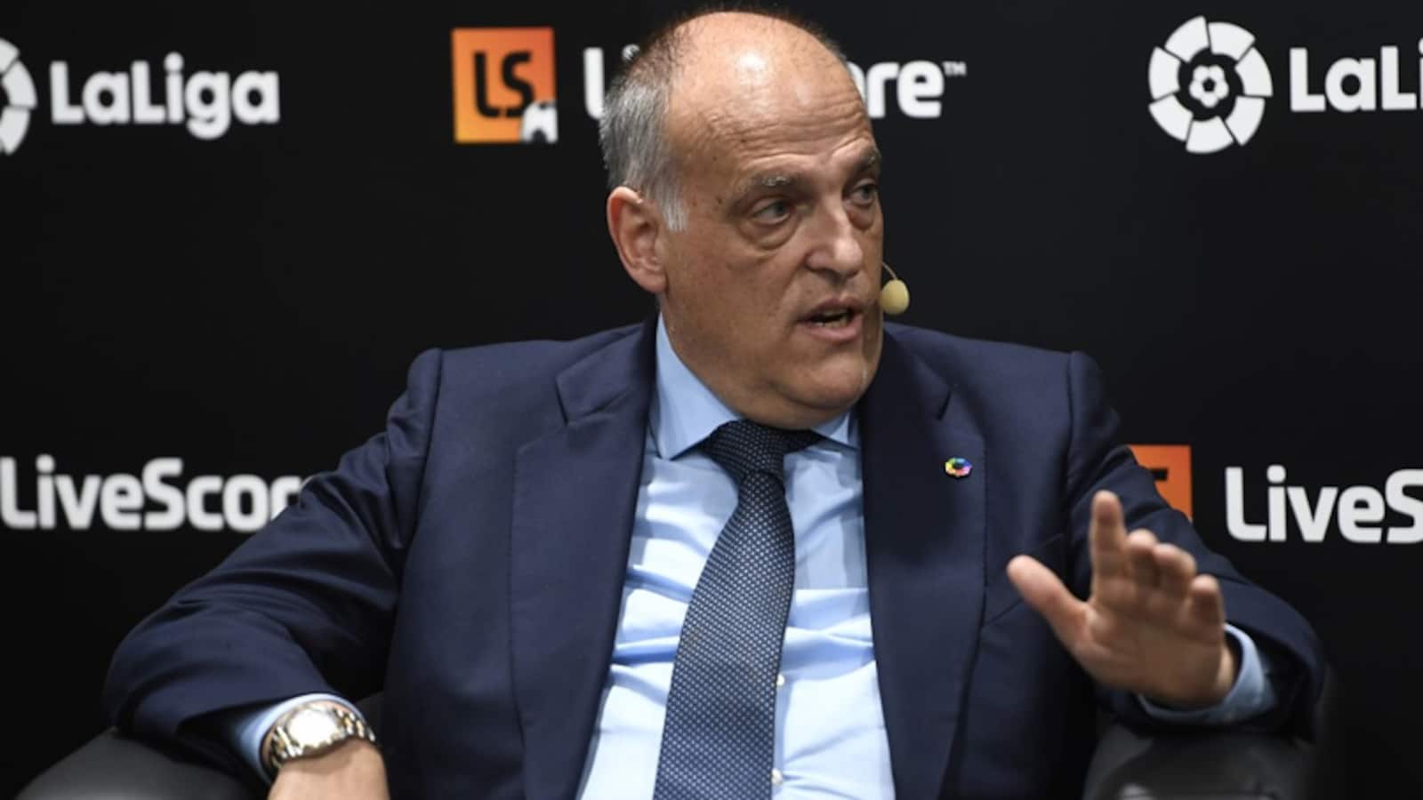 La Liga President Javier Tebas Hits Out At Real Madrid Refereeing Conspiracy Claims