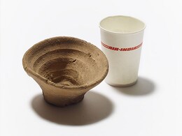 Museum Exhibits 3,500-Year-Old Disposable Cup That May Have Held Wine Museum Exhibits 3,500-Year-Old Disposable Cup That May Have Held Wine