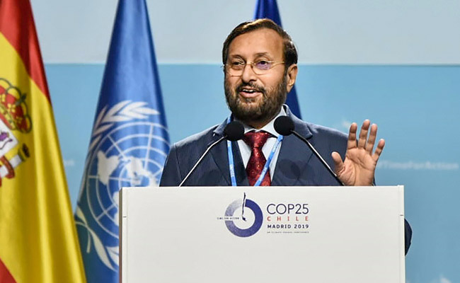 India "Walking The Talk" On Climate Change Commitments: Prakash Javadekar At COP 25