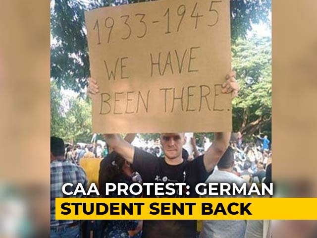 German IIT Madras Student Sent Back For Joining Citizenship Law Protests