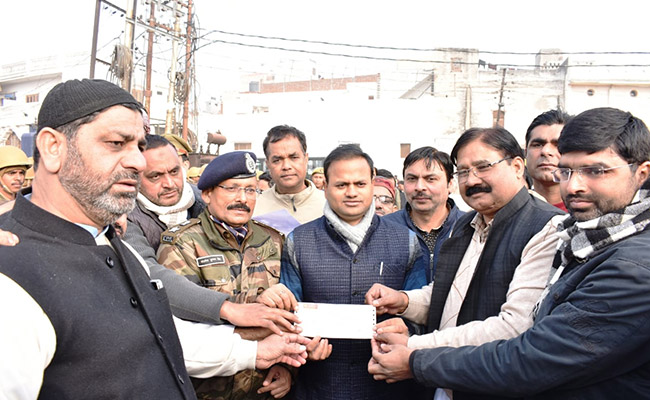 Received 6 Lakh Cheque From Muslims As Damage Compensation: UP Government