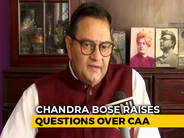 BJP Leader Chandra Bose, Netaji's Relative, Questions Citizenship Law