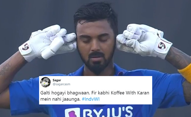 IND vs WI: केएल राहुल ने सेंचुरी मारने के बाद कानों को किया बंद, तो ट्रोलर्स ने यूं बना डाले मजेदार Memes