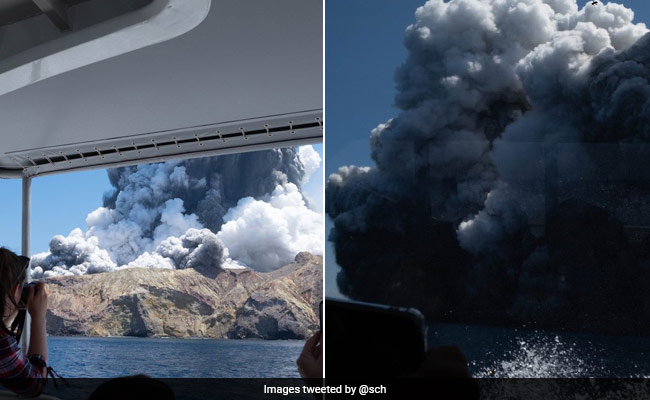 Shocking Footage Shows Volcanic Eruption Engulf New Zealand Island
