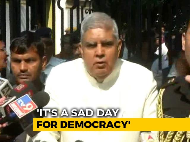 "Why Is Gate Closed?" Bengal Governor Holds Press Meet Outside Assembly