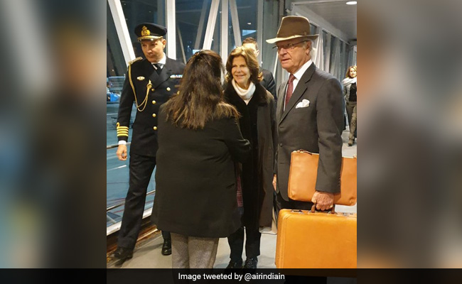 King Of Sweden Arrives In Delhi Carrying His Own Bags. Pic Wins Praise