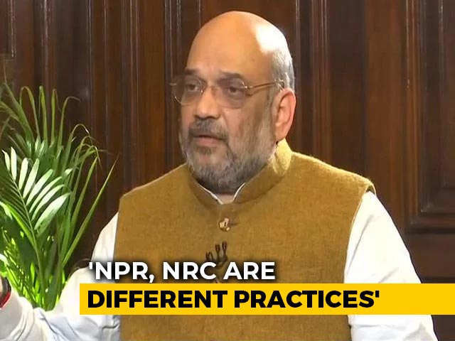"No Link Between NRC And National Population Register", Says Amit Shah