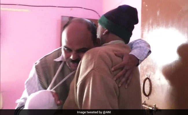 "Came Like An Angel": UP Cop Rescued By Man From Mob During Protest