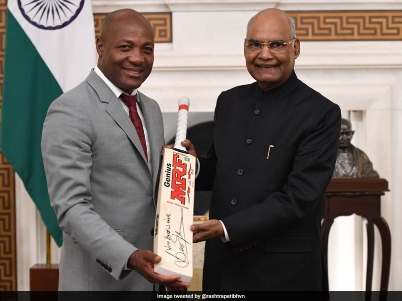 Brian Lara Visits President Ram Nath Kovind At Rashtrapati Bhavan