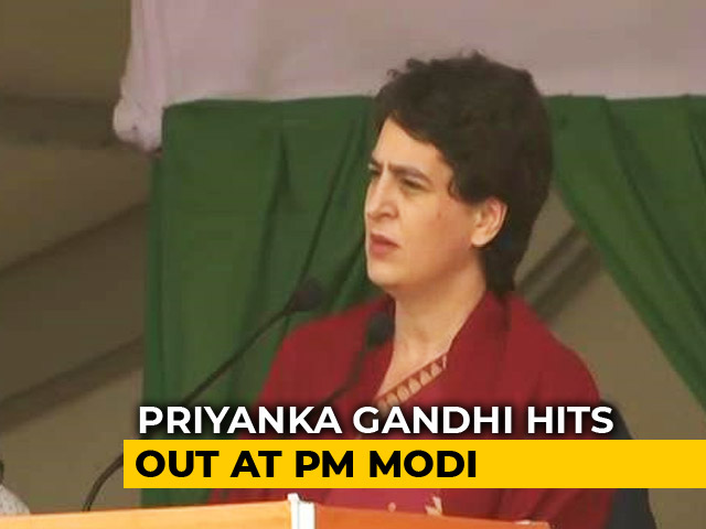 Priyanka Gandhi's Blistering Attack On PM Modi Over Interests Of Tribals