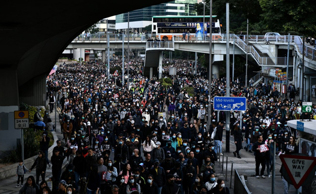 Thousands Rally In Hong Kong To Mark 6 Months Of Pro-Democracy Protests