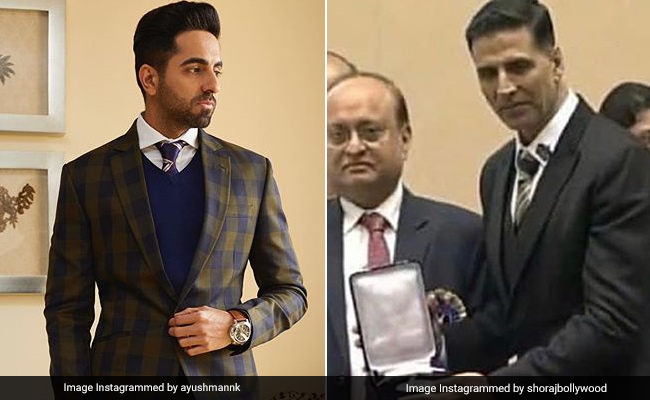 आयुष्मान खुराना, विक्की कौश्ल और अक्षय कुमार को मिला नेशनल अवार्ड, Photo हुईं वायरल