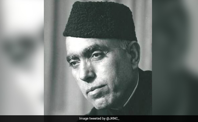 National Conference Workers Pay Tribute On Sheikh Abdullah Birth Anniversary