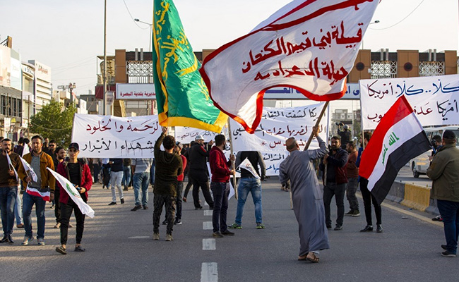Chaos At US Embassy In Iraq As Protesters Burn Flags Over Airstrikes