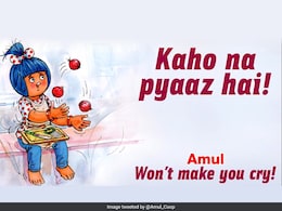 Amul Says It "Won't Make You Cry" In Ad Over Onion Prices Amul Says It "Won't Make You Cry" In Ad Over Onion Prices