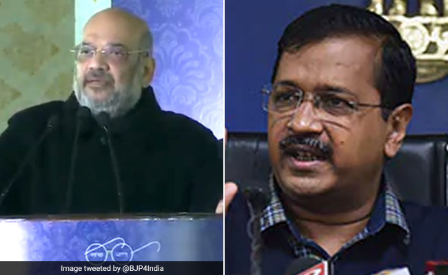 अमित शाह का केजरीवाल को चैलेंज, पांच साल के कामकाज पर बीजेपी सांसद प्रवेश वर्मा से बहस करो