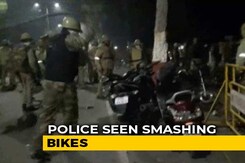 Cops Seen Smashing Bikes After Protests Erupt At Aligarh University Cops Seen Smashing Bikes After Protests Erupt At Aligarh University