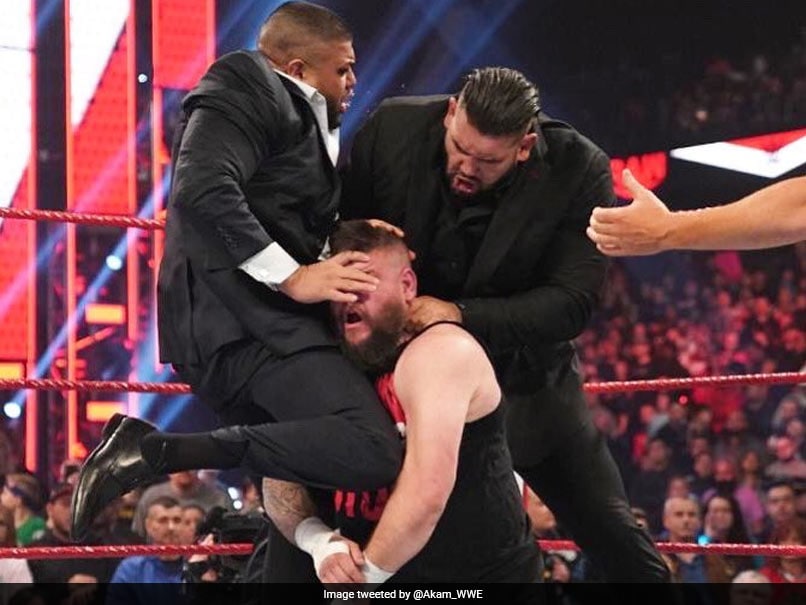 Kevin Owens Brutally Dragged From The Ring By The Authors Of Pain Kevin Owens Brutally Dragged From The Ring By The Authors Of Pain