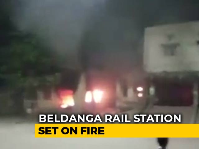 Railway Station Set On Fire In Bengal By Citizenship Act Protesters