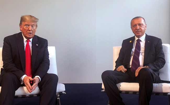 Donald Trump Meets Recep Tayyip Erdogan One-On-One At NATO summit