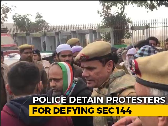 Protesters Detained Near Red Fort Ahead Of Citizenship Act March