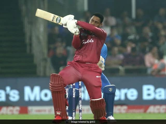 IND vs WI 1st ODI:Shimron Hetmyer hits a six on to stadium’s roof, Watch VIDEO IND vs WI 1st ODI:Shimron Hetmyer hits a six on to stadium’s roof, Watch VIDEO