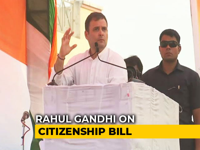 Citizenship Bill "Attempt To Ethnically Cleanse North East": Rahul Gandhi