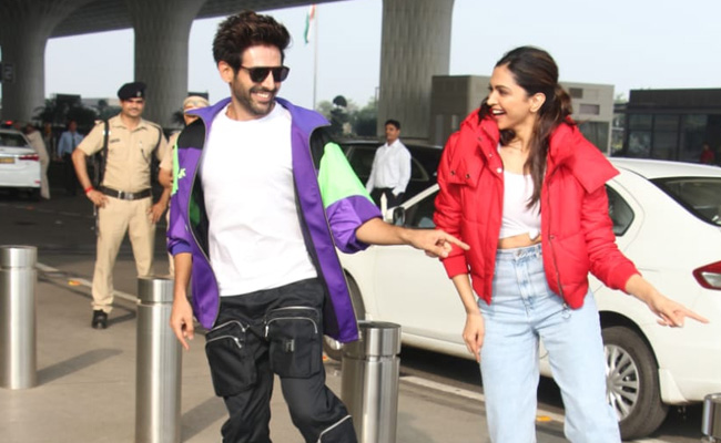 When Deepika Padukone's Dance Lesson Request To Kartik Aaryan Was Fulfilled At The Mumbai Airport
