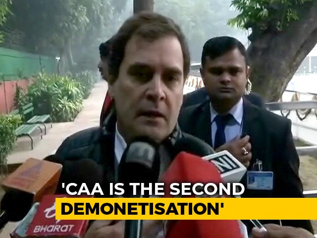"<i>Notebandi</i> 2": Rahul Gandhi Attacks Government Over Citizenship Act, NRC
