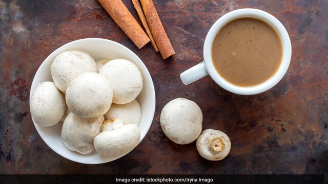 Mushroom coffee is made with dried and powdered mushrooms
