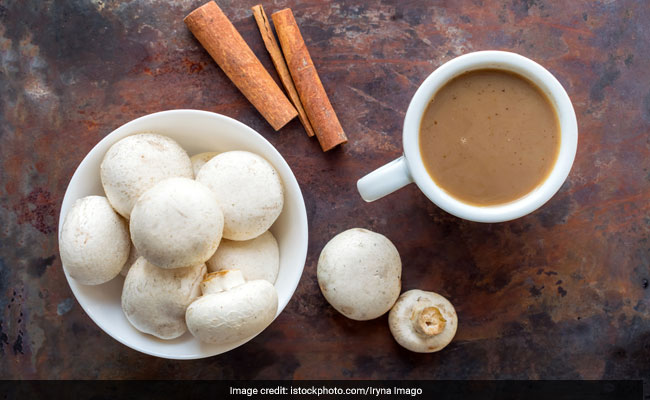 Mushroom coffee is made with dried and powdered mushrooms