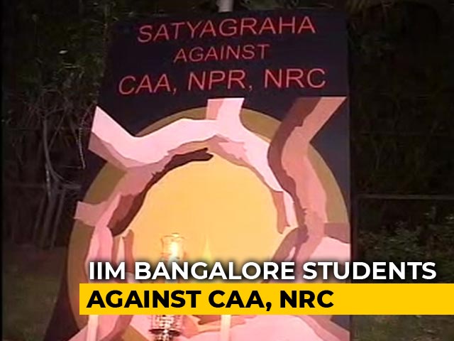 IIM-Bangalore Students Keep "Flame Of Democracy" Alive In Unique Protest