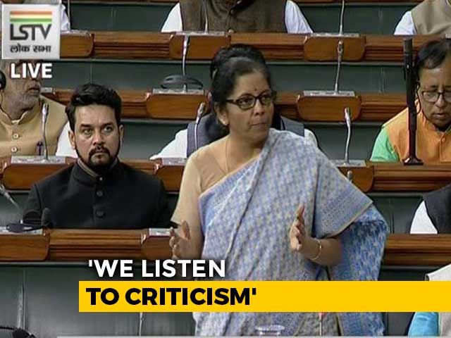 "Told I'm Worst Finance Minister": Nirmala Sitharaman Rebuffs Criticism