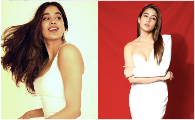 Like Janhvi Kapoor And Sara Ali Khan, Glam Up In Chic White Dresses