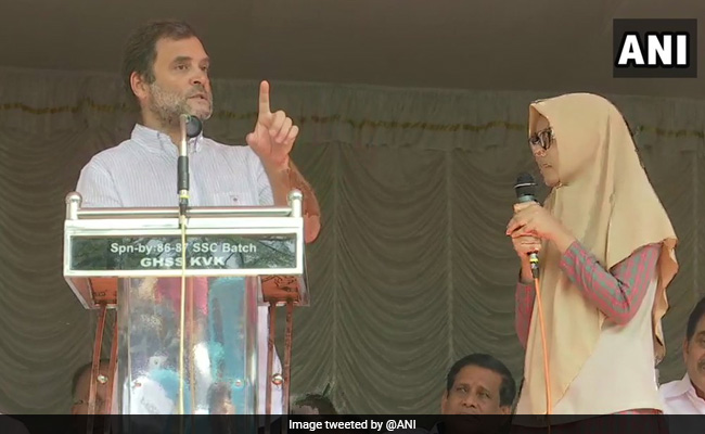 Watch: When A Class 12 Kerala Girl Translated Rahul Gandhi's Speech