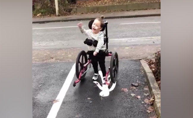 Boy Who Was Told He Would Never Walk Toddles Into Nursery In Heartwarming Video