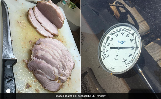It's So Hot In Australia, A Man Was Able To Cook Pork Roast In His Car