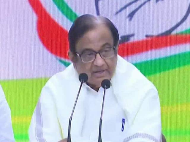 "Government Is Wrong Because It's Clueless": P Chidambaram On Economy