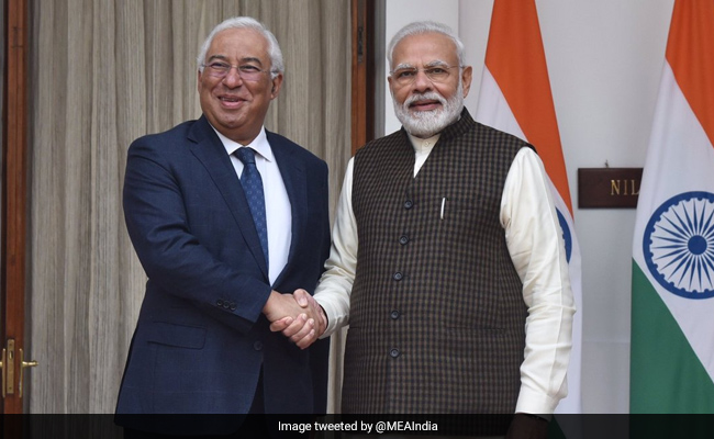 PM Modi Meets Portuguese Counterpart Antonio Costa In Delhi