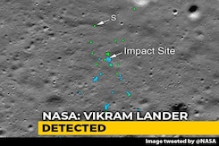 Found Chandrayaan 2's Lander Vikram On Moon, Says NASA; Tweets Images Found Chandrayaan 2's Lander Vikram On Moon, Says NASA; Tweets Images