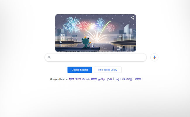 New Year 2020: Google Doodle Celebrates New Year Eve With Fireworks