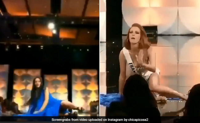Video: Miss Universe Contestants Fall On Runway During Swimsuit Round
