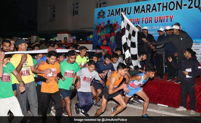 J&K Police Hold "Run For Unity" In Jammu To Spread Message Of Peace