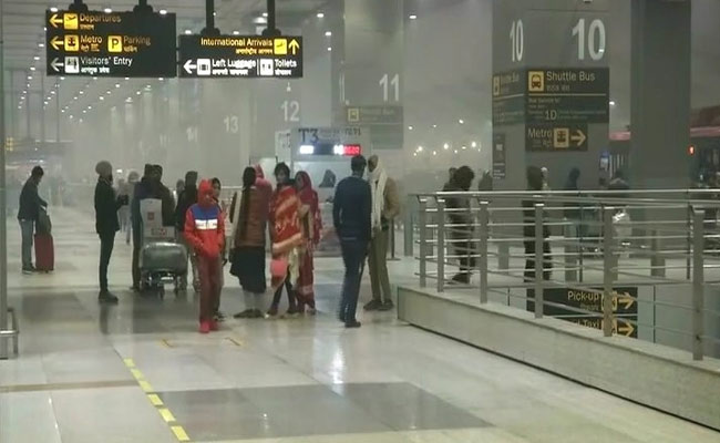 Many International, Domestic Flights Delayed Due To Dense Fog In Delhi