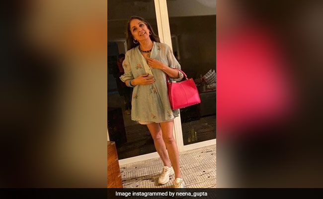 Neena Gupta's Frock 2.0. Worn With 'Shoes Borrowed From Masaba And Body From God'