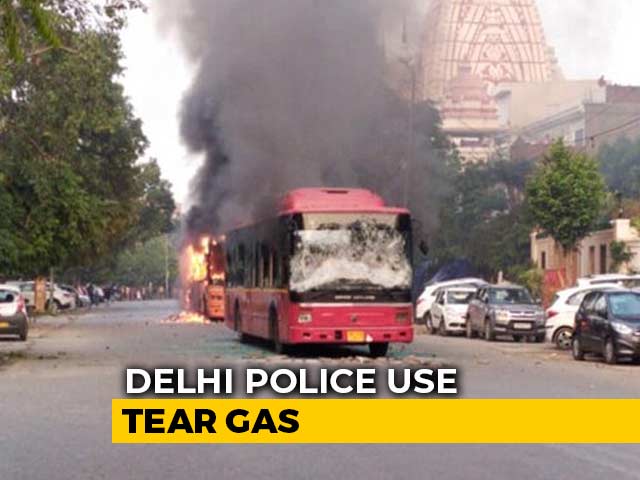 Violent Clashes In South Delhi Over Citizenship Law, Cops Use Tear Gas